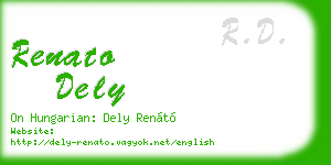 renato dely business card